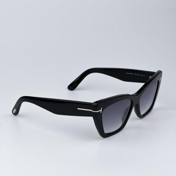 Tom Ford WYATT FT0871/S 01B Women BRAND NEW Sunglasses Black Gradient Smoke main image 7
